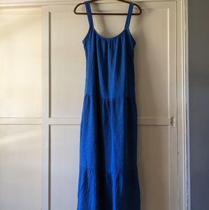 Cotton Tiered Maxi Dress Size L